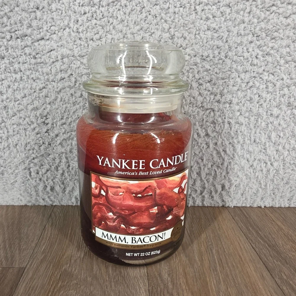 Yankee Candle MMM BACON Collector Edition Large Jar 22oz Scented Candle Rare